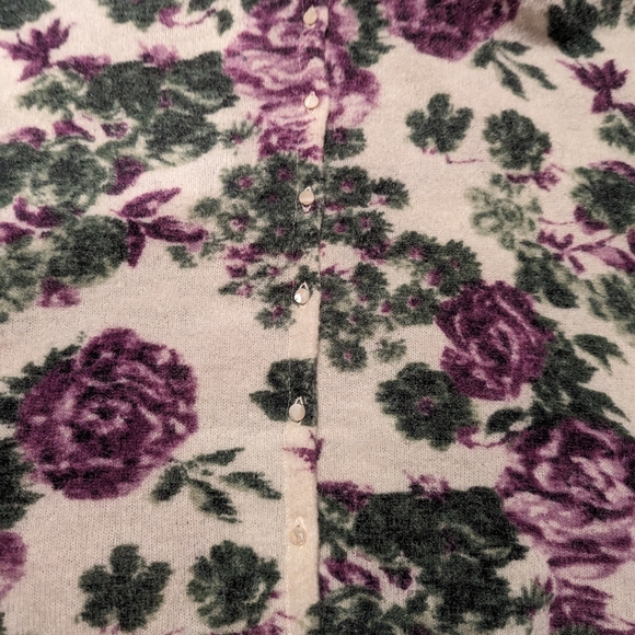 Sezane Cream and Green Floral Sweater - Picture 9 of 9